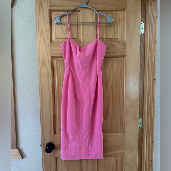 HelloMolly pink midi dress. Brand new never worn. - Picture 2 of 5